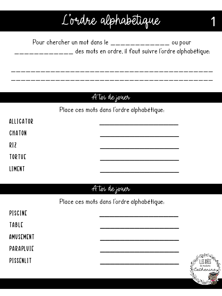 Français - Grammaire - Notes de cours trouées