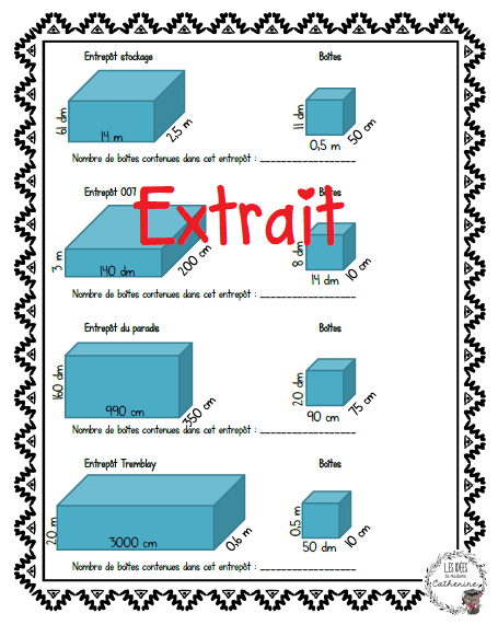 Mathématiques - La contenance
