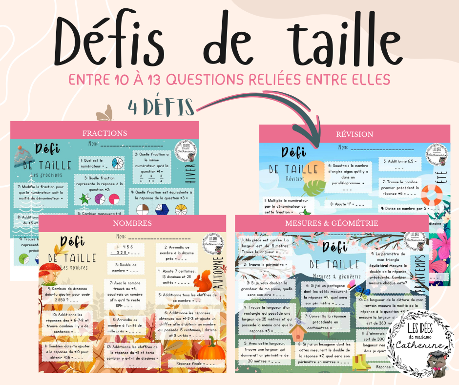 Défi de taille - 2e cycle