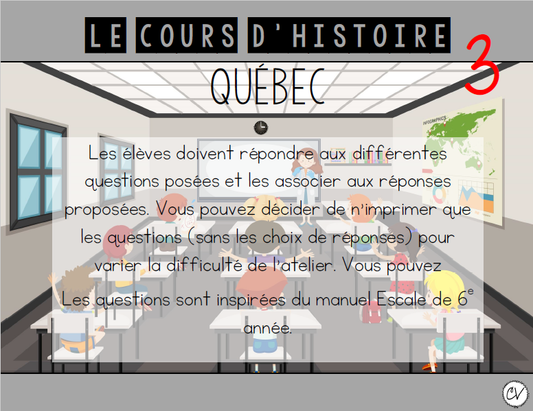 Univers social - Le cours d'histoire: Québec (partie 3)