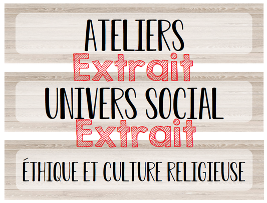 Affichage classe - Thématique: bois, floral, estival, rustique