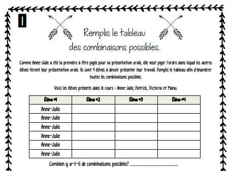 Cahier passe-temps #7 - 3e cycle