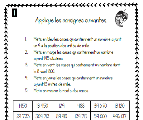 Cahier passe-temps #1 - 3e cycle