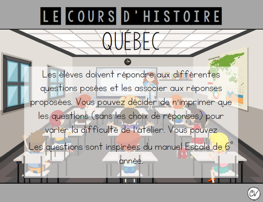Univers social - Le cours d'histoire: Québec (partie 1)