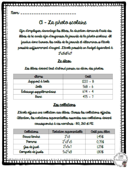Mathématiques - pratique de C1 (4) - Début d'année