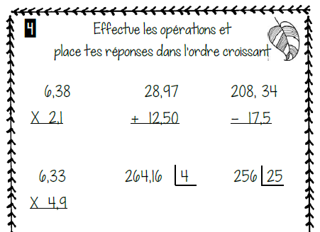 Cahier passe-temps #8 - 3e cycle