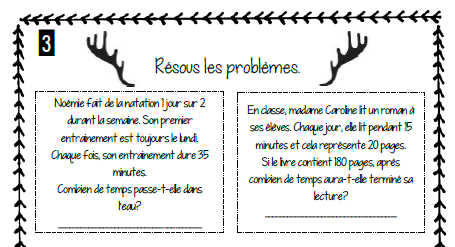 Cahier passe-temps #6 - 3e cycle