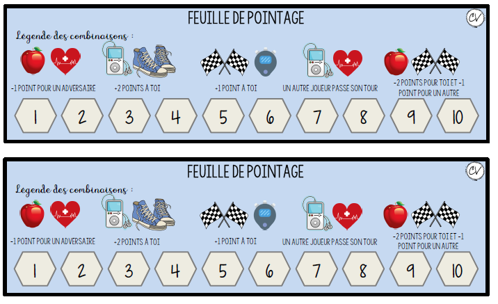 Mathématiques - atelier/jeu - La course multi-rondis