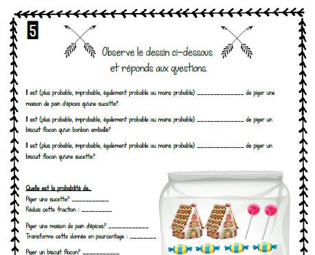 Cahier passe-temps #5 - 3e cycle