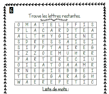 Cahier passe-temps #5 - 3e cycle