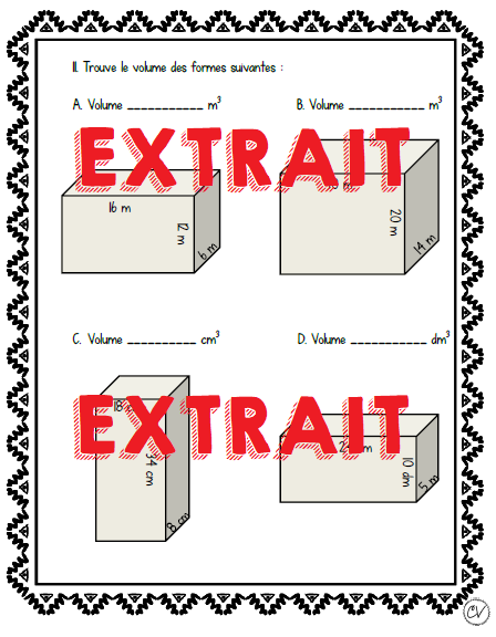 Mathématiques - Évaluation concepts math - 3e cycle