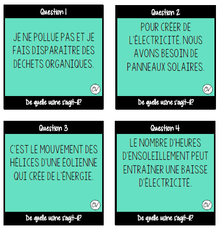 Sciences 3e cycle - Les types d'énergie