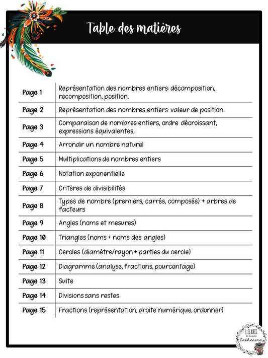 Mathématiques - Cahier d'exercices - 5e année