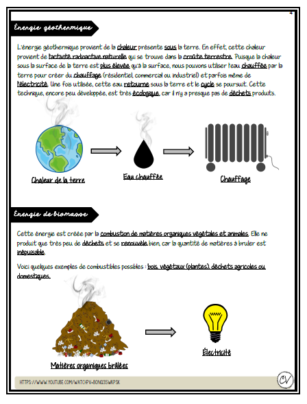 Sciences 3e cycle - Les types d'énergie