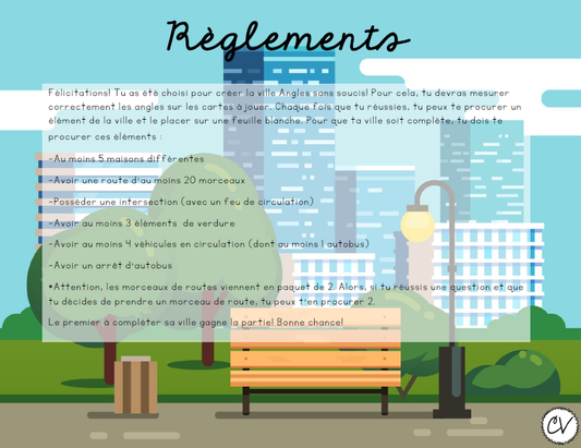 Mathématiques - Atelier/jeu - Angles sans soucis!