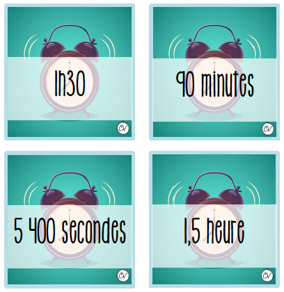 Mathématiques - atelier/jeu - C'est l'heure de s'amuser