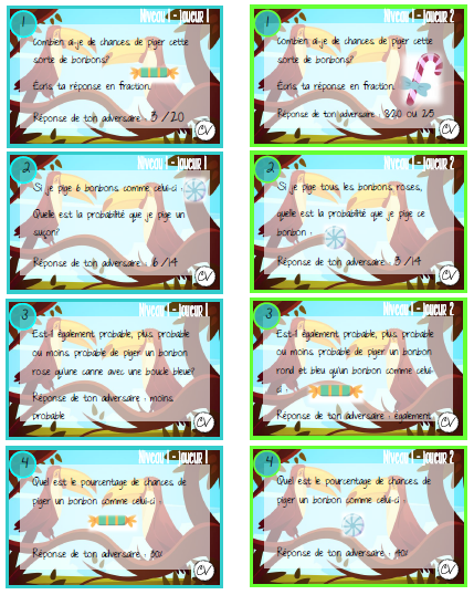 Mathématiques - atelier/jeu - Les combinaisons du zoo