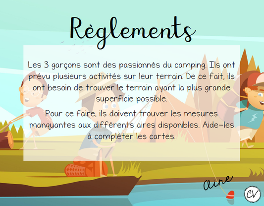 Mathématiques - Atelier/jeu - Une question de terrain (AIRE)