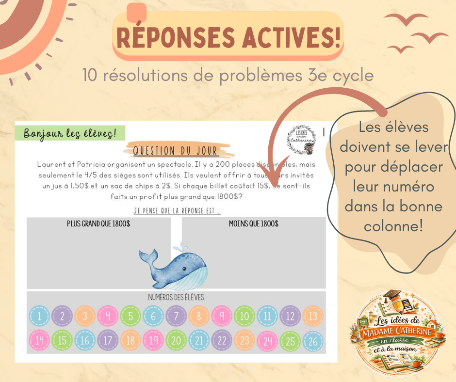 Réponses actives - 3e cycle