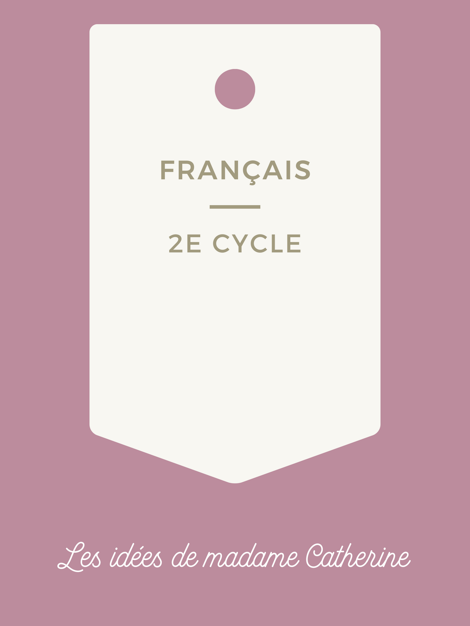 2e cycle français
