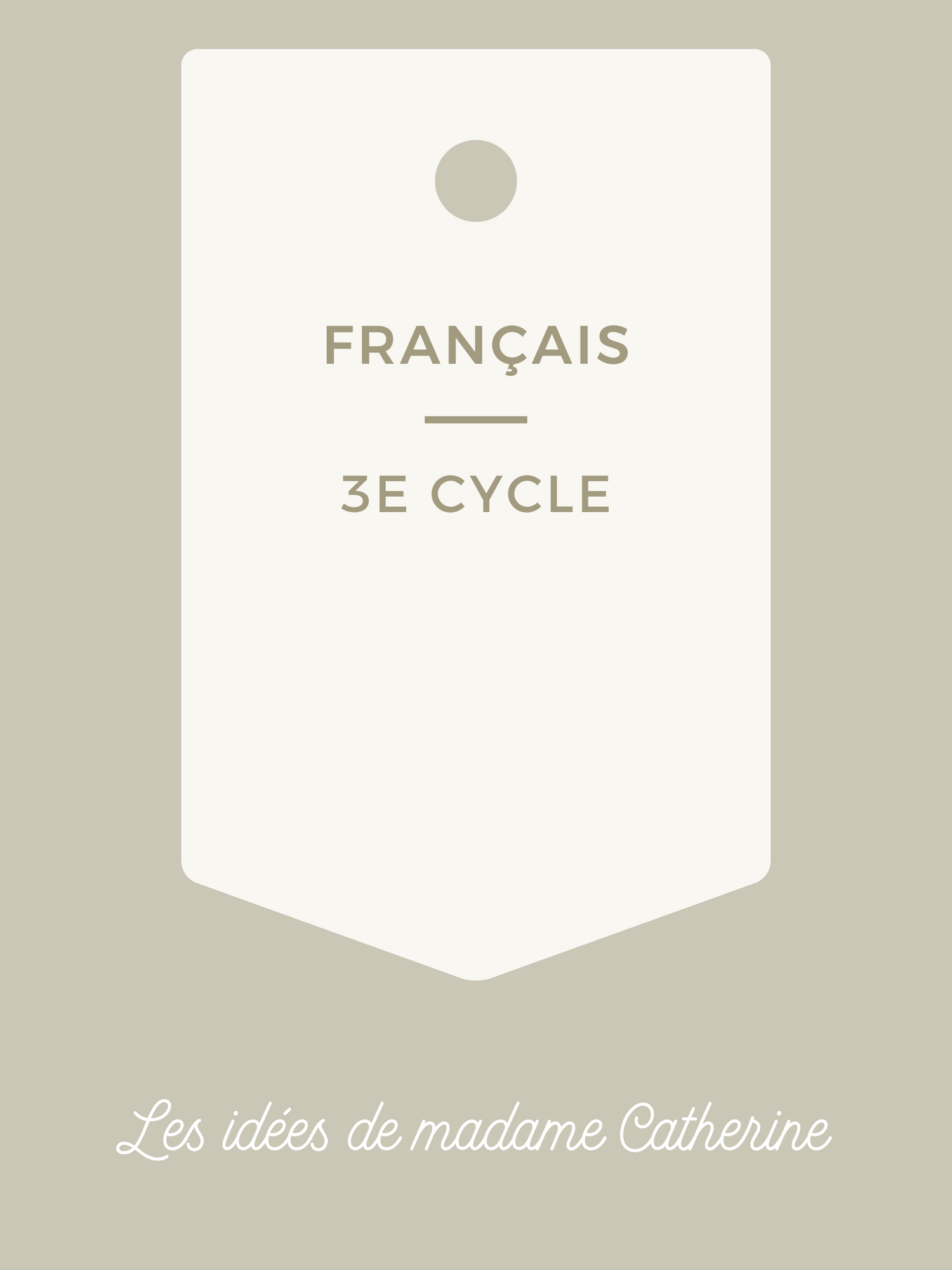 3e cycle français