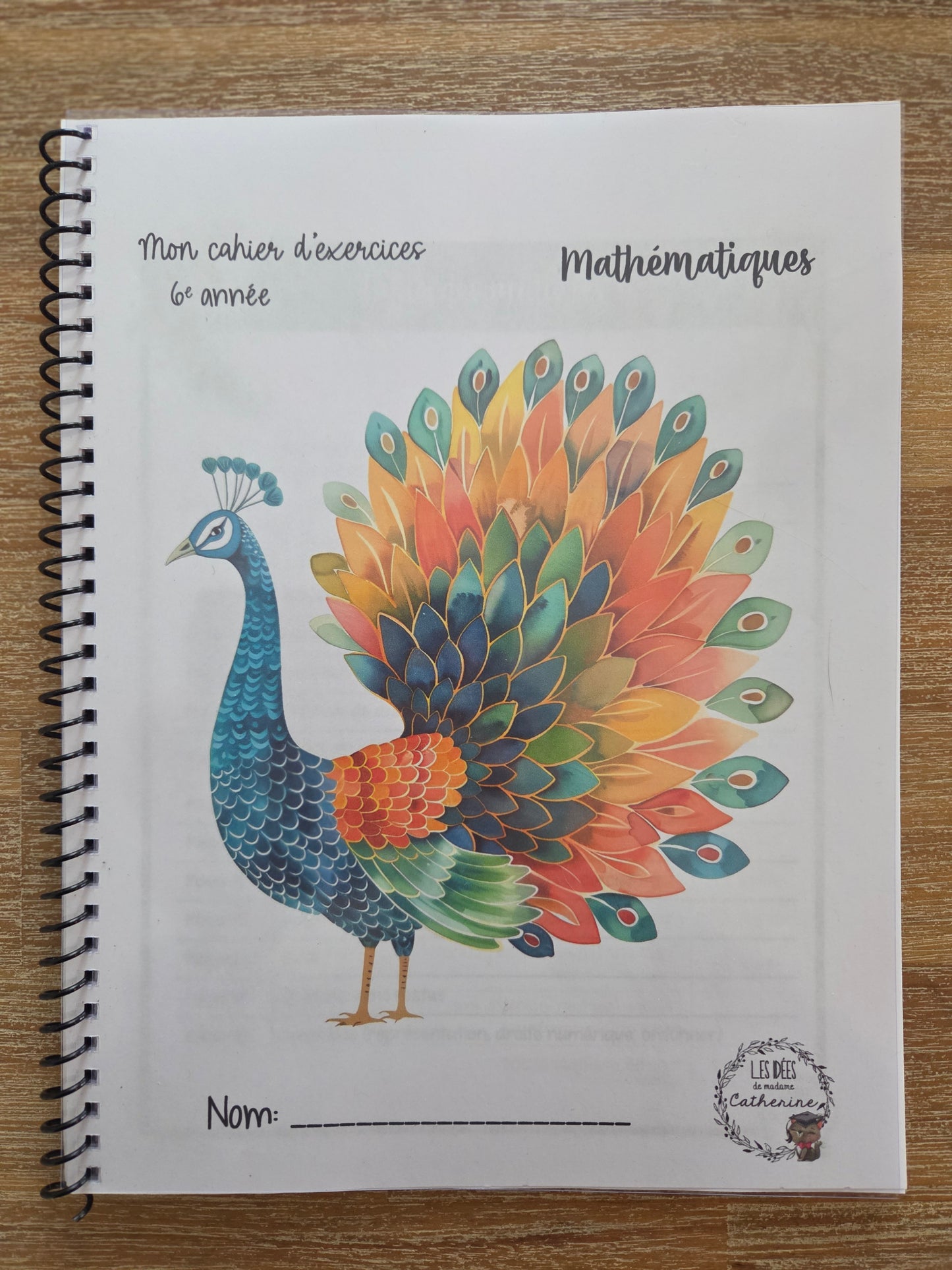 Version IMPRIMÉE & BOUDINÉE - Cahier d'exercices mathématiques - 6e année