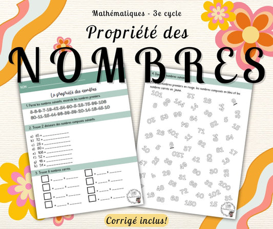 Mathématiques - Exercices - Propriétés des nombres