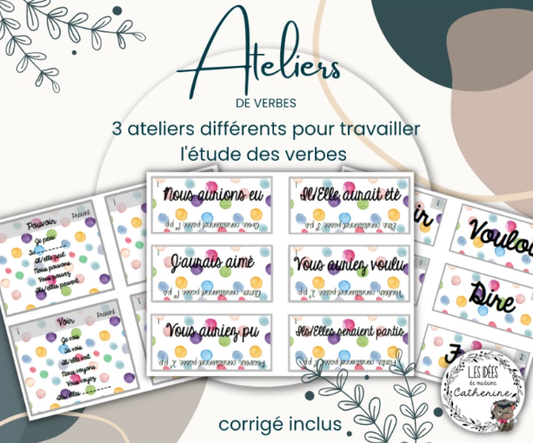 Français - atelier/jeu - Travailler les verbes