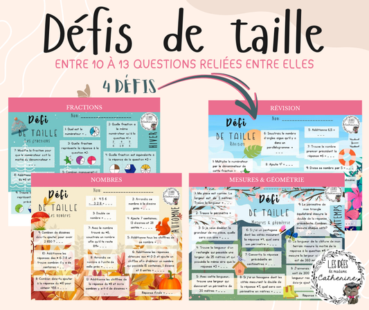 Défi de taille - 2e cycle