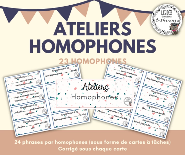 Français - atelier/jeu - Homophones