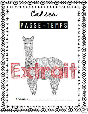 Rentrée scolaire - Cahier passe-temps