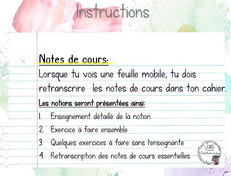 Français - enseignement sans cahier - EXTRAIT GRATUIT