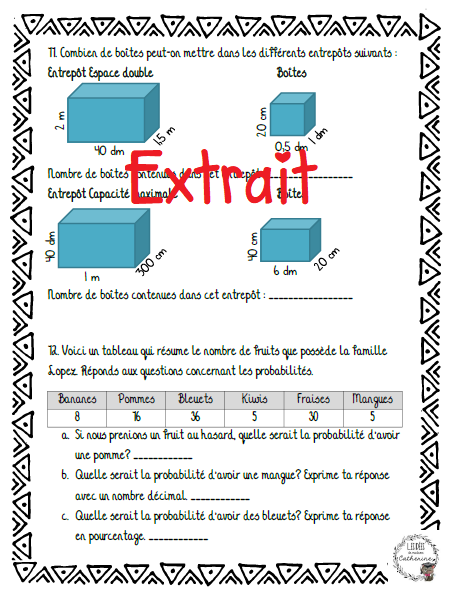 Mathématiques - Cahier de révision 5e