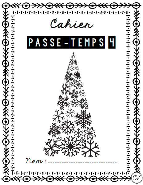 Cahier passe-temps #4 - 3e cycle