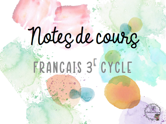 Français - enseignement sans cahier - EXTRAIT GRATUIT