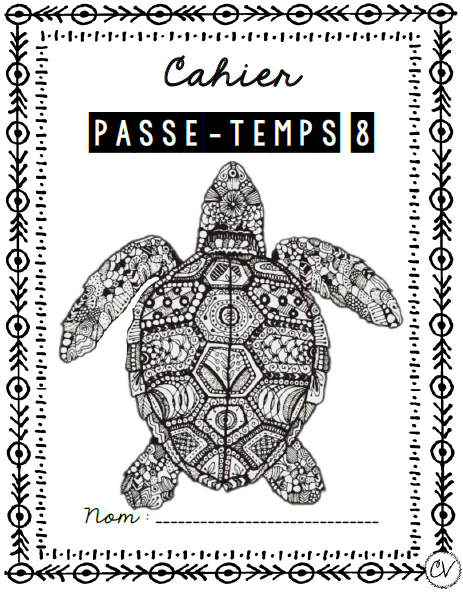Cahier passe-temps #8 - 3e cycle