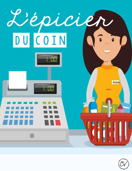 Mathématiques - atelier/jeu - L'épicier du coin (fractions + unité de mesure)