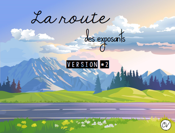 Mathématiques - atelier/jeu - La route des exposants