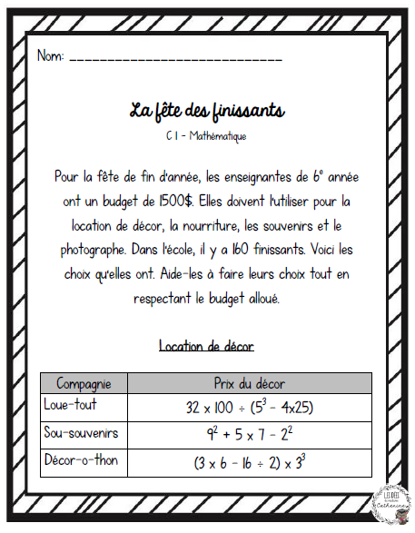 Mathématiques - Pratiquer la compétence 1 (C1) étapes par étapes