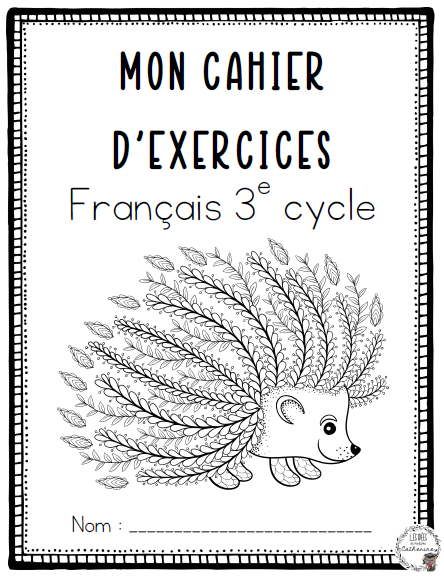 Français - Cahier exercices - 3e cycle