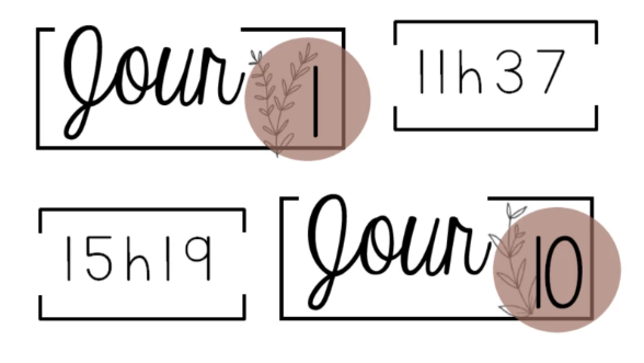 Menu du jour minimaliste