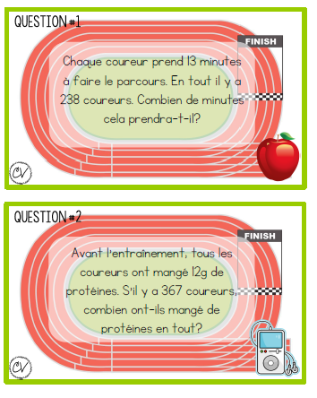 Mathématiques - atelier/jeu - La course multi-rondis