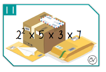 Mathématiques - atelier/jeu - Poisson d'avril à la poste (factorisation)
