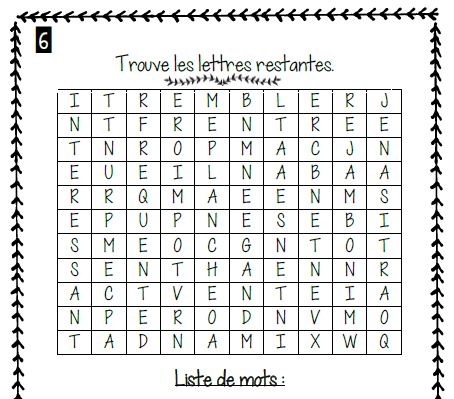 Cahier passe-temps #1 - 3e cycle