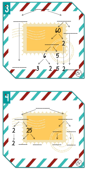 Mathématiques - atelier/jeu - Poisson d'avril à la poste (factorisation)