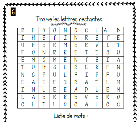 Cahier passe-temps #3 - 3e cycle