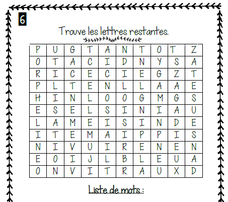Cahier passe-temps #2 - 3e cycle