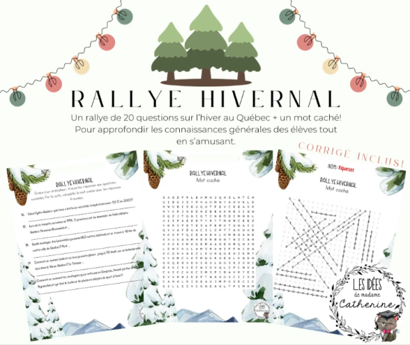 Univers social - Rallye hivernale québécois (jeu/passe-temps)