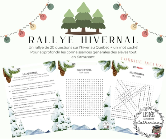 Univers social - Rallye hivernale québécois (jeu/passe-temps)