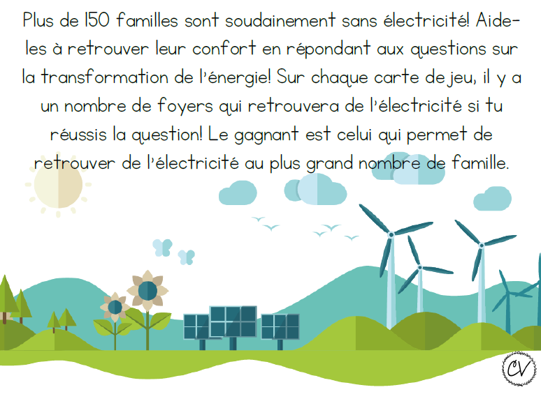 Sciences 3e cycle - La transformation de l'énergie